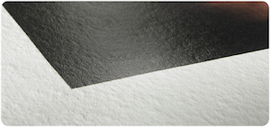 Corner of a print on Hahnemuhle Photo Rag Pearl 320 gsm paper, showing the pearl surface